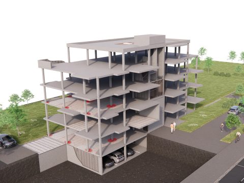 Rector bâtiment système plancher-dalle Caméléo brut produit