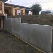 chantier mur de soutenement Rector